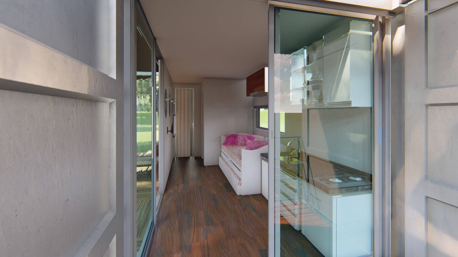 Container Kitnet de Luxo - Locares Casa Container e Projetos Customizados