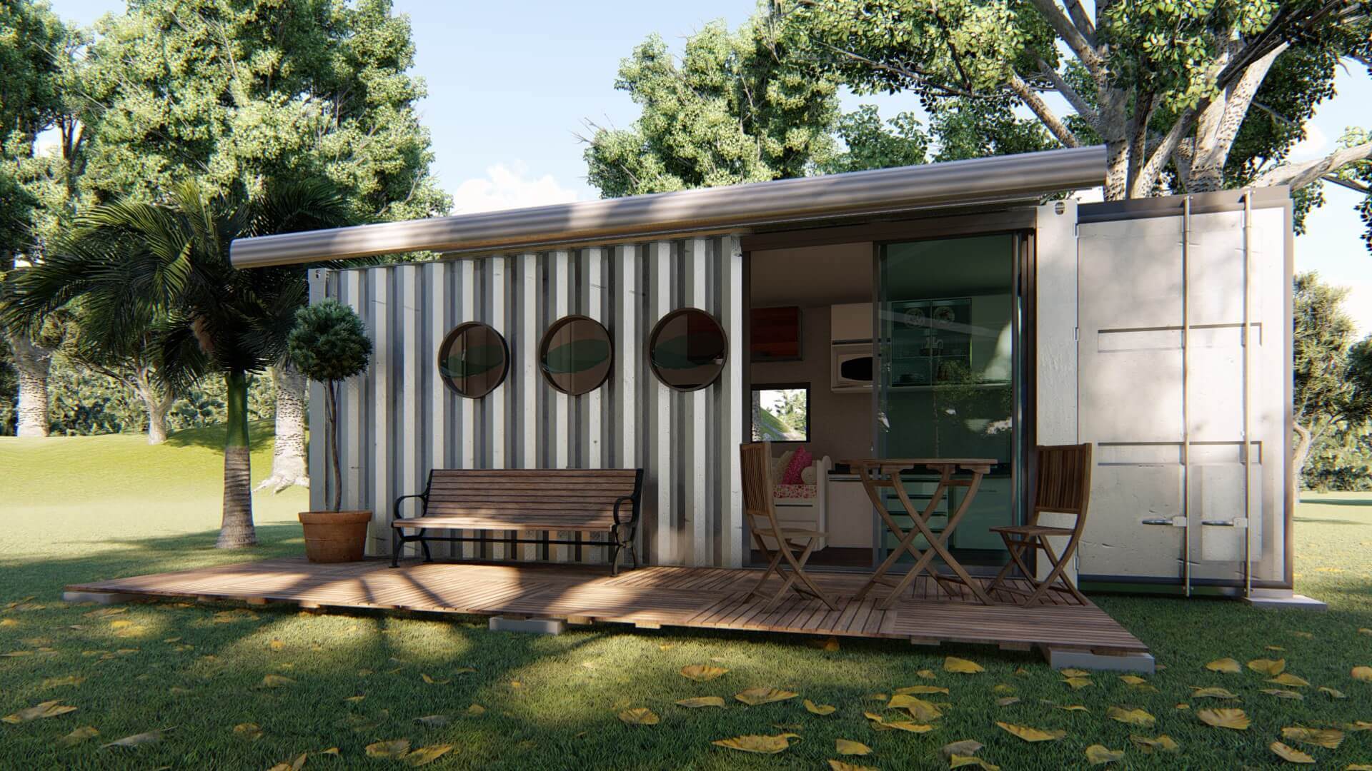 Container Kitnet de Luxo - Locares Casa Container e Projetos Customizados