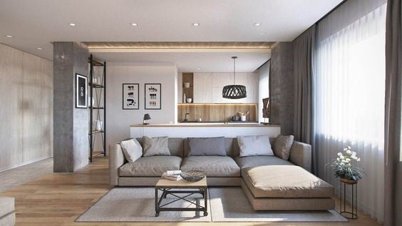 Cozinha-integrada-pequena-da-casa-container