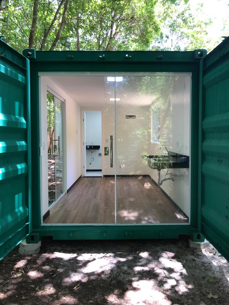 Kitnet container | Projeto customizado entregue na Península de Marau