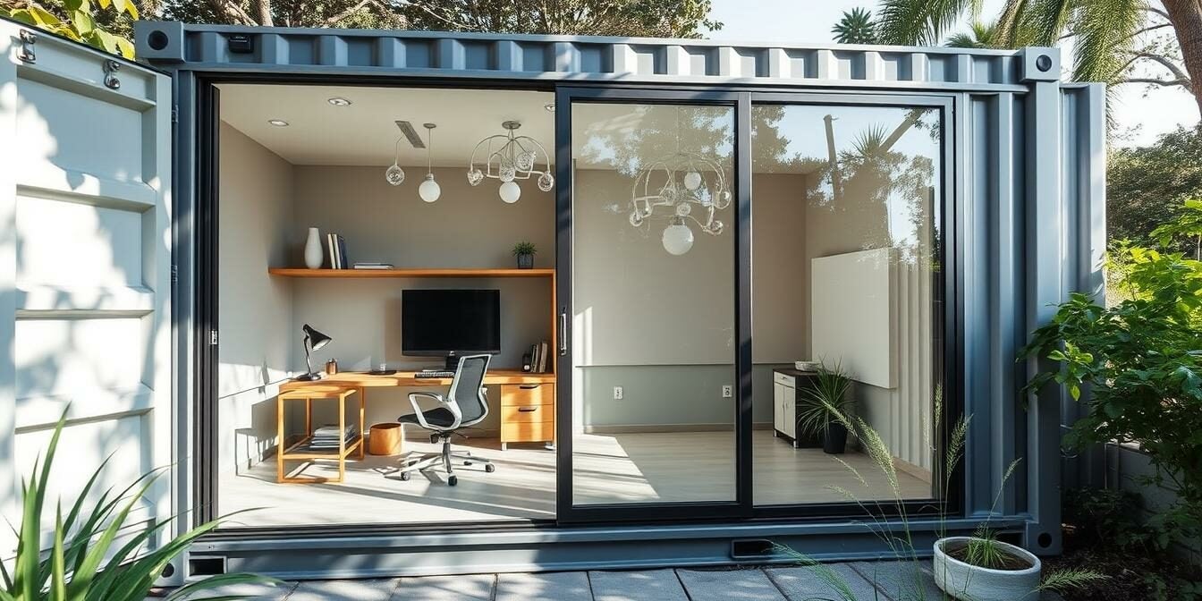 casas container com design industrial