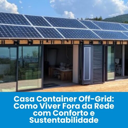 Casa Container Off-Grid: Guia Completo