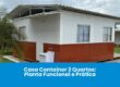 Casa Container 2 Quartos: Planta Funcional e Prática