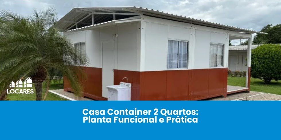 Casa Container 2 Quartos: Planta Funcional e Prática Casa Container 2 Quartos: Planta Funcional e Prática