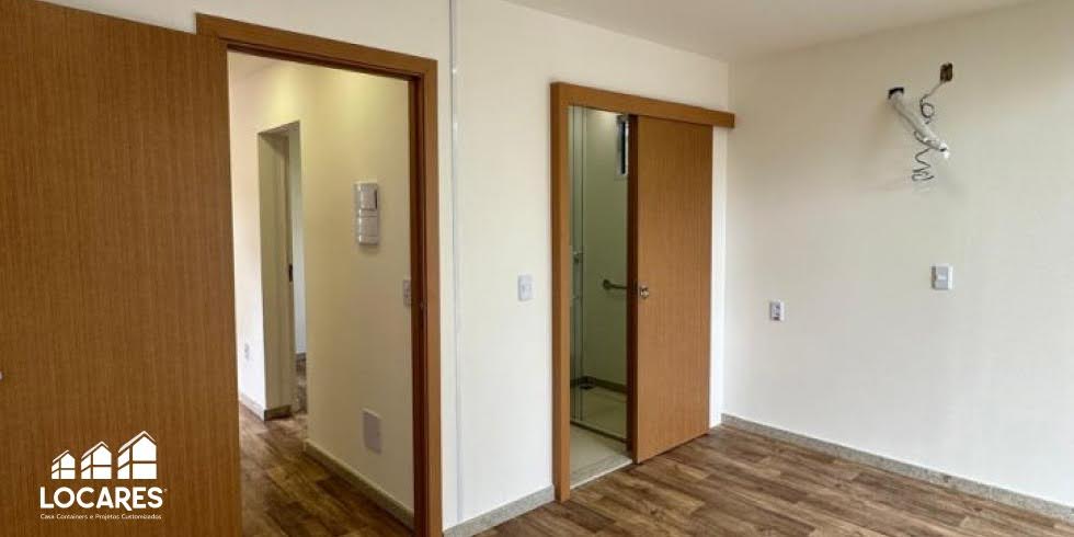 Locares Casa Container e Projetos Customizados | Venda Casa Container Casa Container 2 Quartos: Planta Funcional e Prática